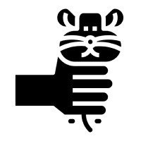 Black and white illustration of a brain.